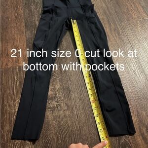 Lululemon Athletica Black Leggings Tailored Fit